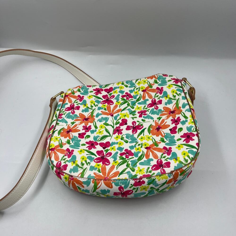 Nanette Lepore Floral Sunflower Crossbody Shoulder Purse Spring Zippered Handbag - Picture 7 of 11